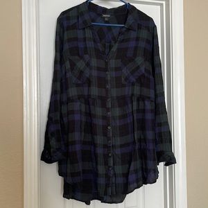 Torrid plaid tunic